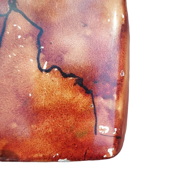 Native American Horse Hair pottery vase handmade and signed by artist - Picture 8 of 8